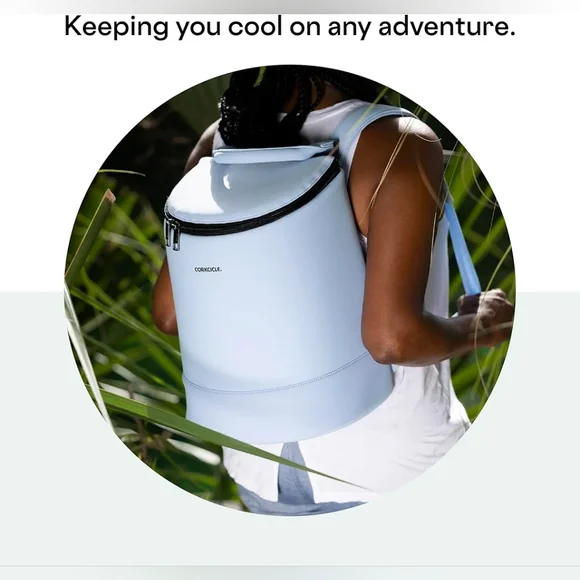 Corkcicle Eola Bucket Bag Periwinkle Neoprene Insulated/Water & Leakproof - Picture 7 of 15